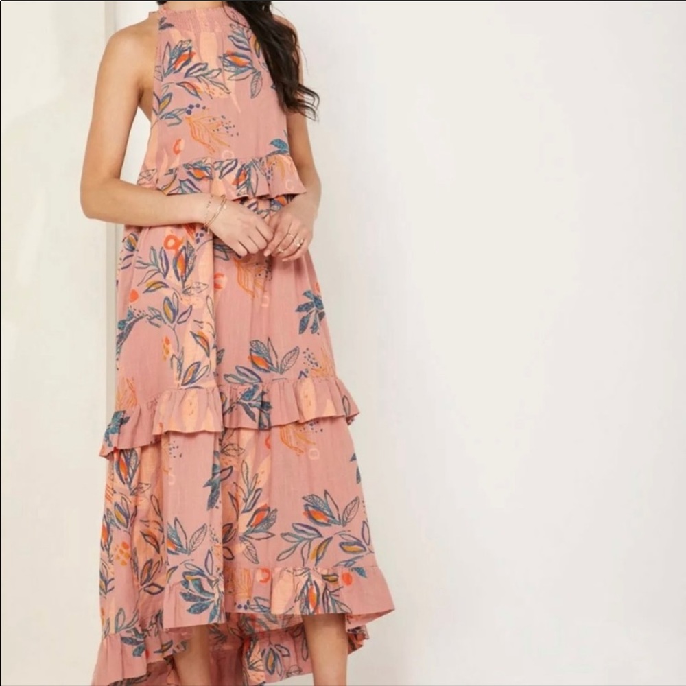 Anita Tiered Ruffle Floral Print Maxi